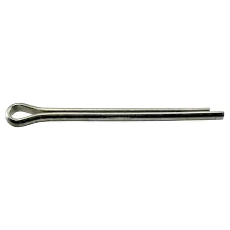 Midwest Fastener Extended Prong Cotter Pin, 5/32 in Dia, 3 in L, Steel, 100 PK 04034